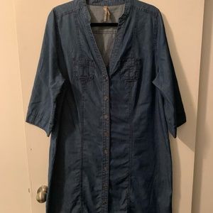 Denim Button Down Dress